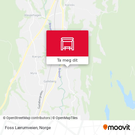 Foss Lærumveien kart