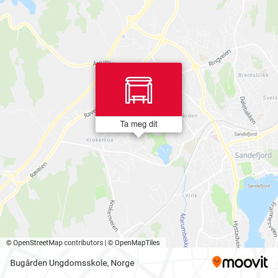 Bugården Ungdomsskole kart