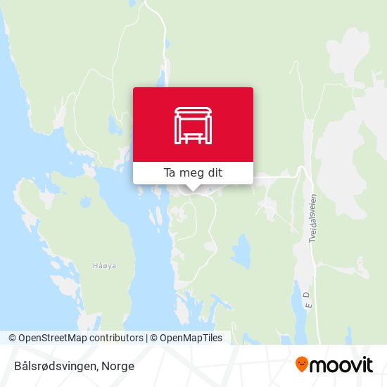 Bålsrødsvingen kart
