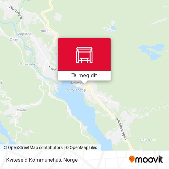 Kviteseid Kommunehus kart