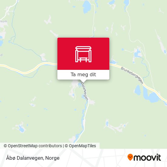 Åbø Dalanvegen kart