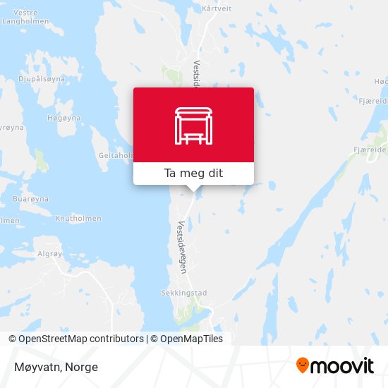 Møyvatn kart