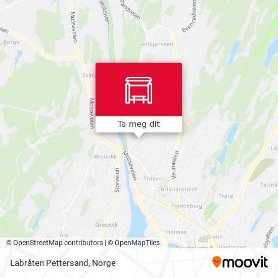 Labråten Pettersand kart