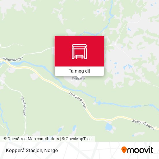 Kopperå Stasjon kart
