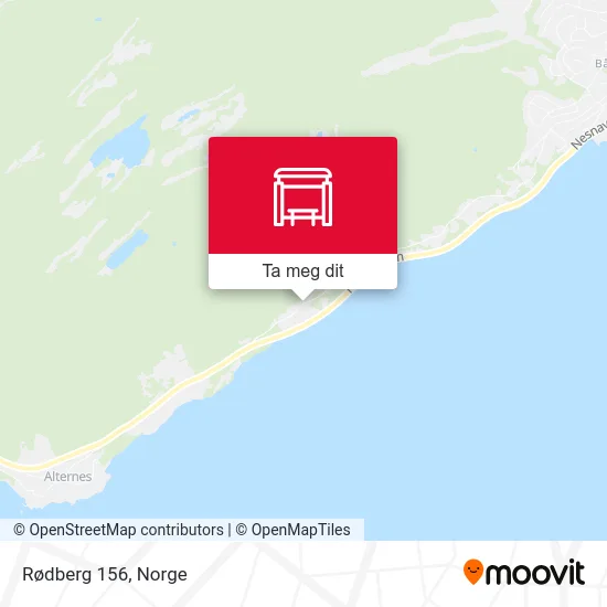 Rødberg 156 kart