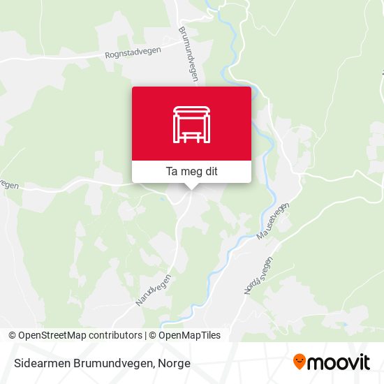 Sidearmen Brumundvegen kart