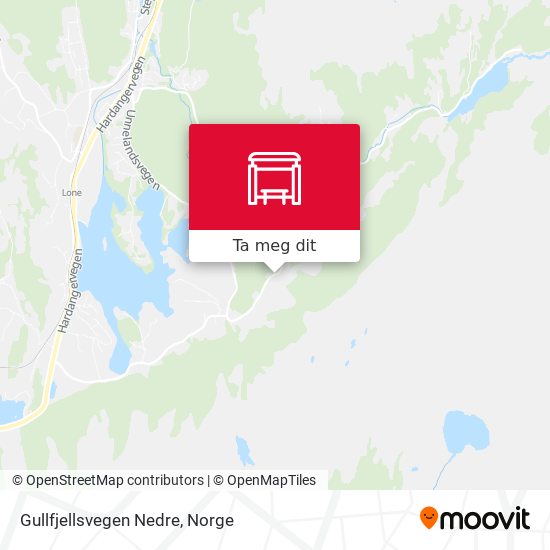 Gullfjellsvegen Nedre kart