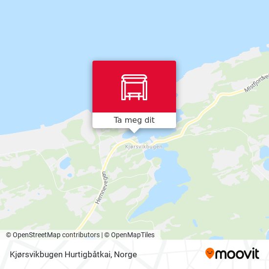 Kjørsvikbugen Hurtigbåtkai kart