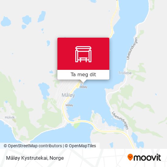 Måløy Kystrutekai kart