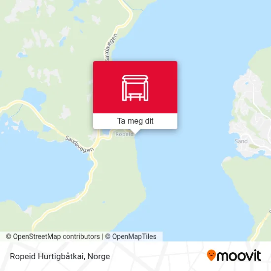 Ropeid Hurtigbåtkai kart
