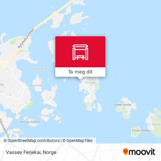 Vassøy Ferjekai kart