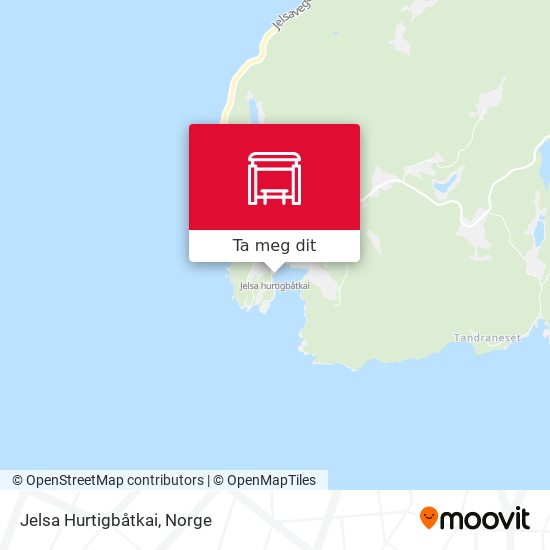 Jelsa Hurtigbåtkai kart