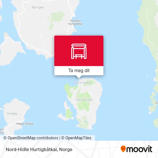 Nord-Hidle Hurtigbåtkai kart