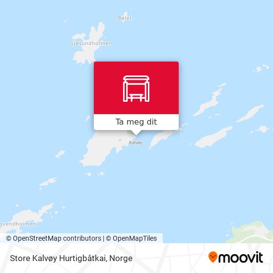 Store Kalvøy Hurtigbåtkai kart
