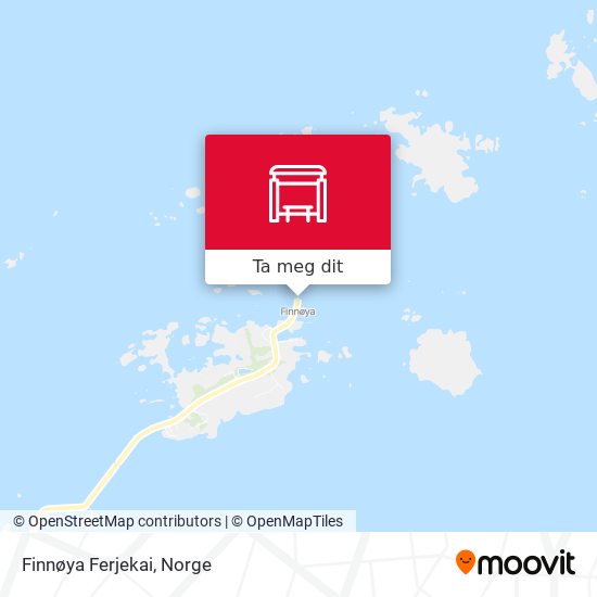 Finnøya Ferjekai kart