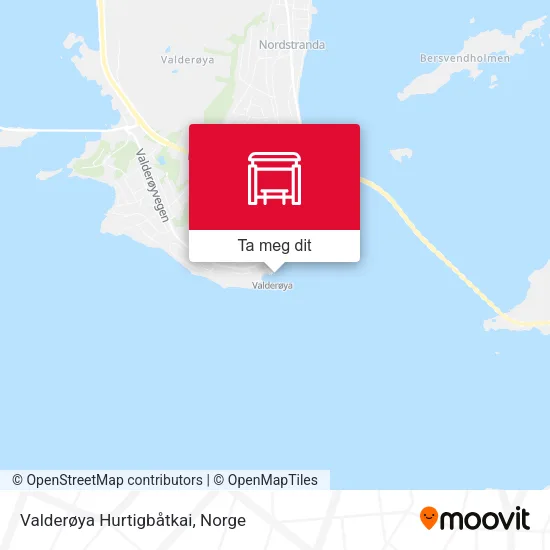 Valderøya Hurtigbåtkai kart