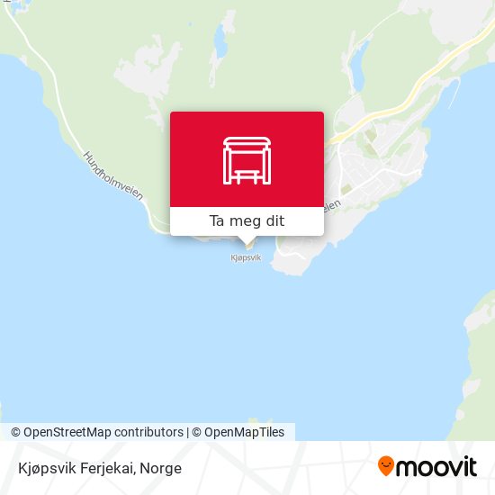 Kjøpsvik Ferjekai kart