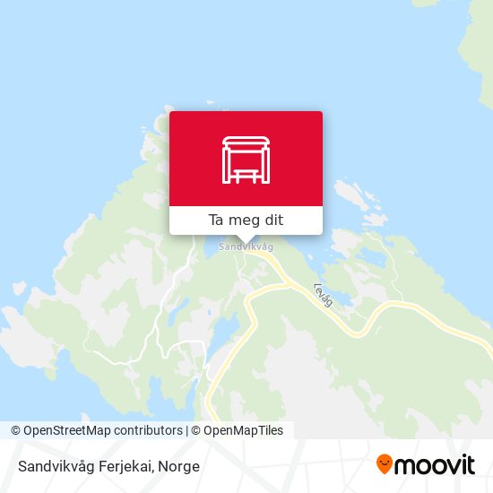 Sandvikvåg Ferjekai kart