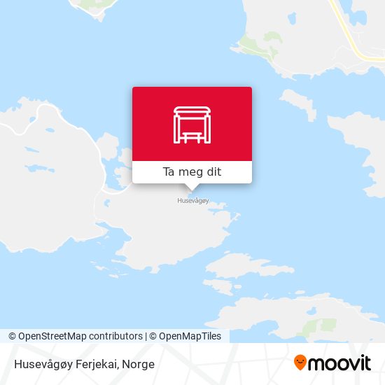 Husevågøy Ferjekai kart