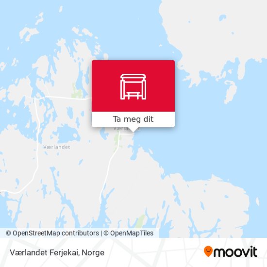 Værlandet Ferjekai kart