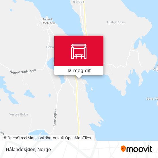 Hålandssjøen kart