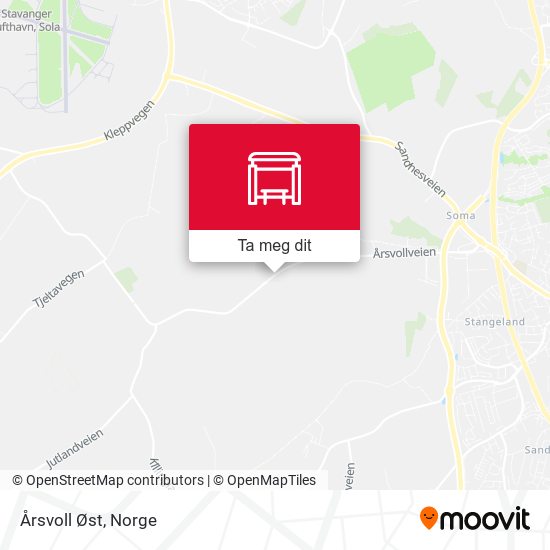 Årsvoll Øst kart
