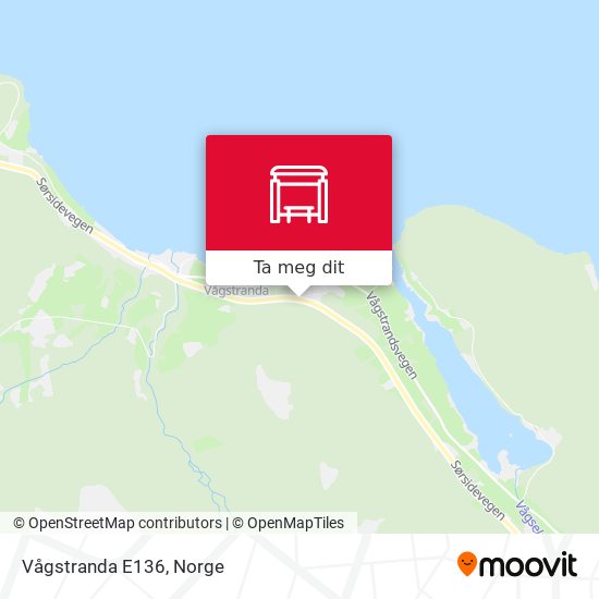 Vågstranda E136 kart