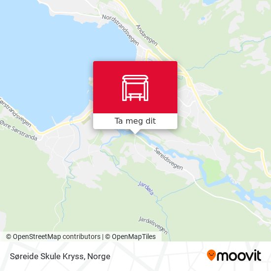 Søreide Skule Kryss kart