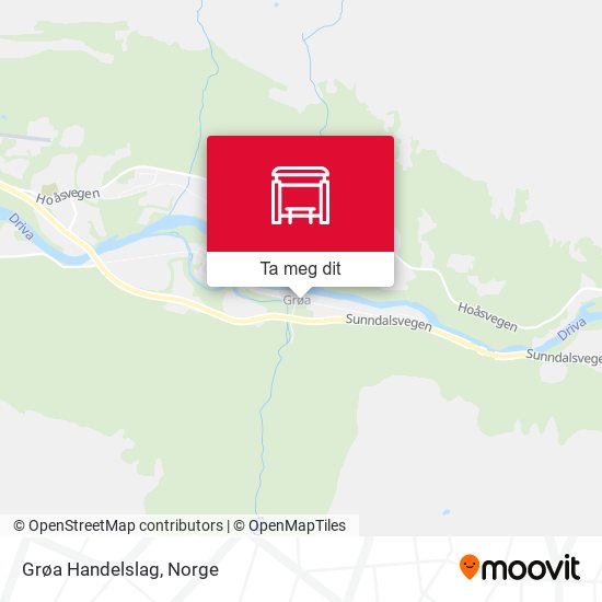 Grøa Handelslag kart