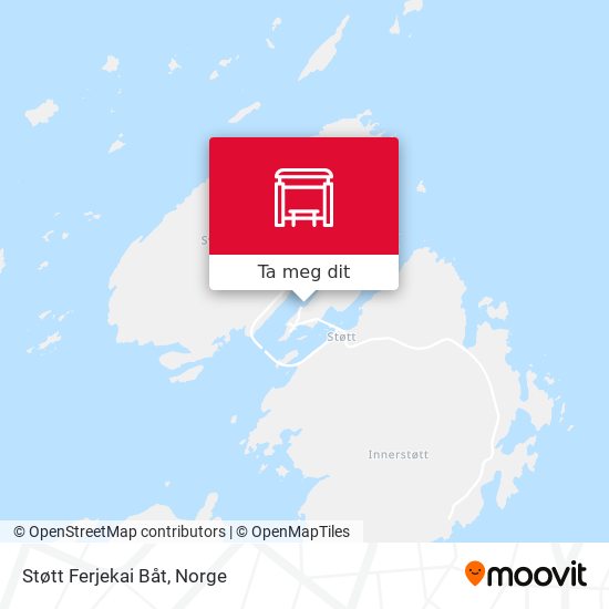 Støtt Ferjekai Båt kart
