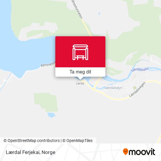 Lærdal Ferjekai kart