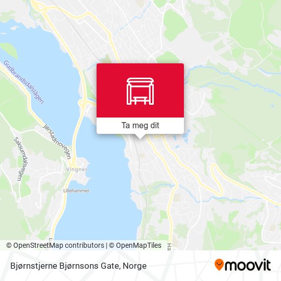 Bjørnstjerne Bjørnsons Gate kart