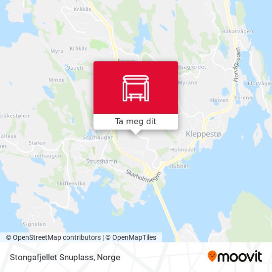 Stongafjellet Snuplass kart
