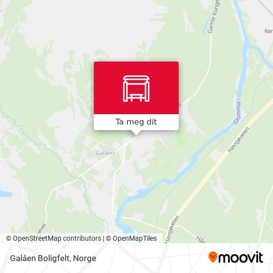 Galåen Boligfelt kart