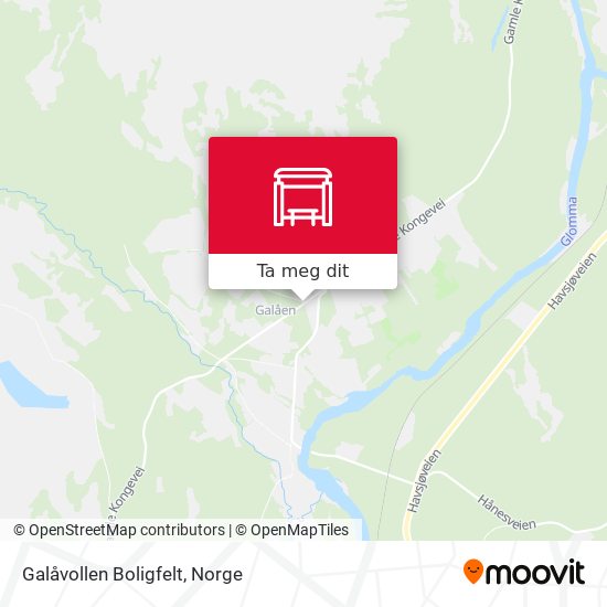 Galåvollen Boligfelt kart