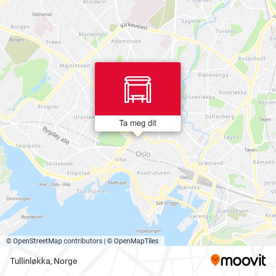 Tullinløkka kart