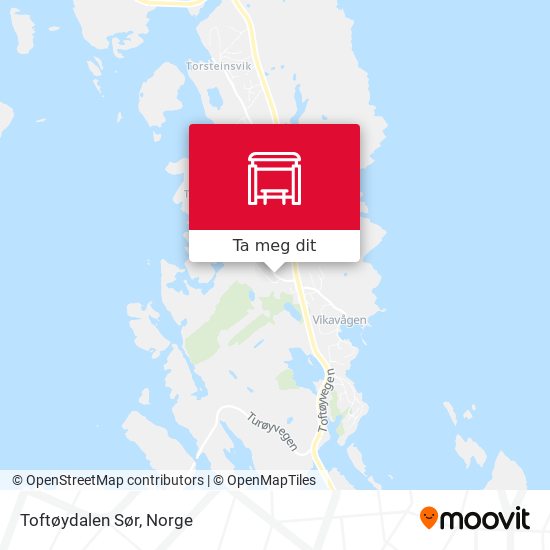 Toftøydalen Sør kart