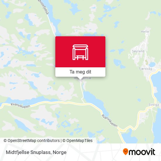 Midtfjellse Snuplass kart