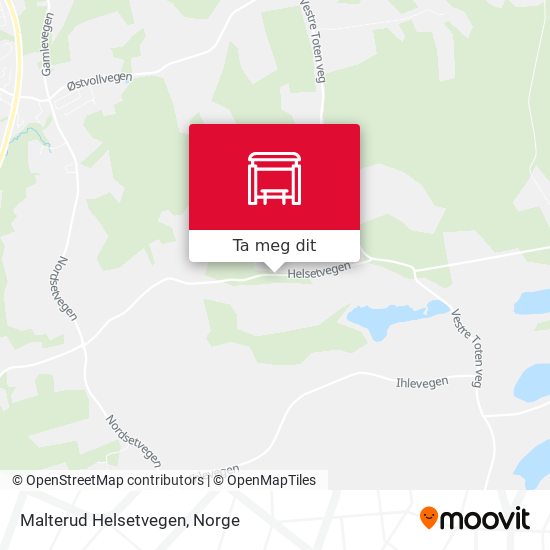 Malterud Helsetvegen kart