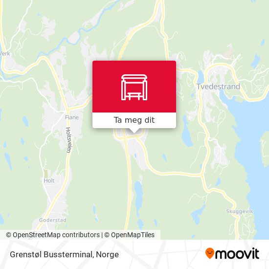 Grenstøl Bussterminal kart