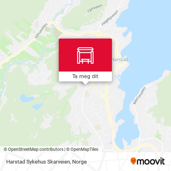 Harstad Sykehus Skarveien kart