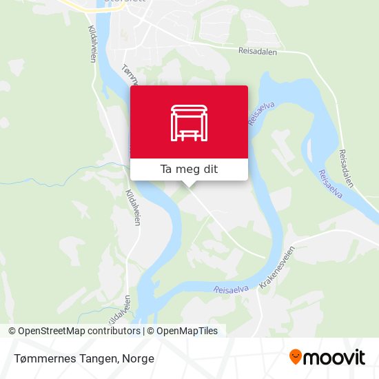 Tømmernes Tangen kart