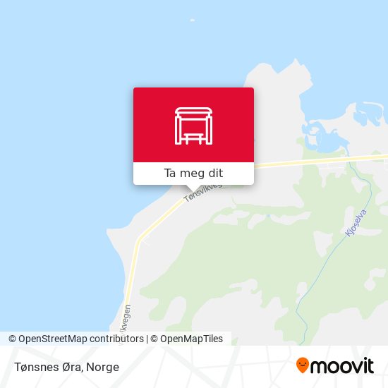Tønsnes Øra kart