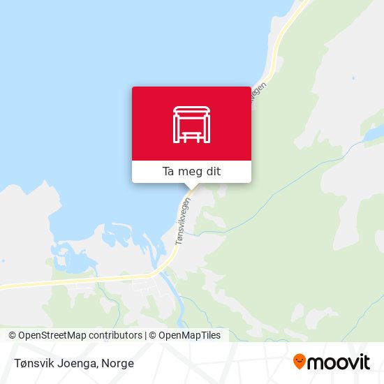 Tønsvik Joenga kart