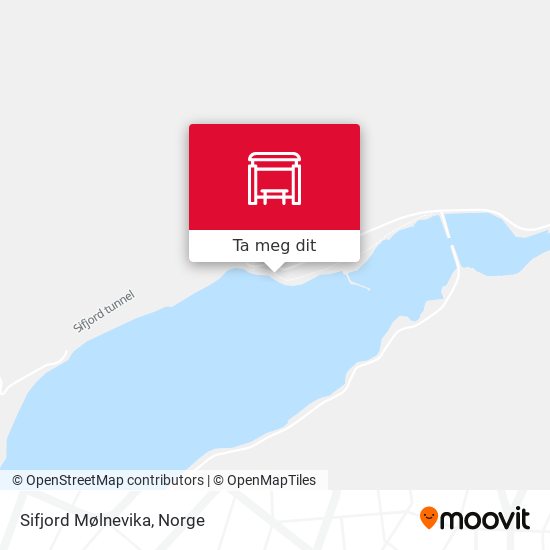 Sifjord Mølnevika kart