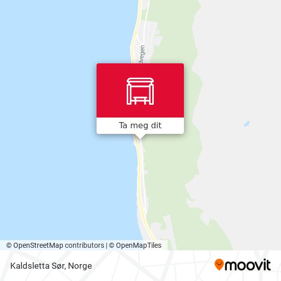 Kaldsletta Sør kart