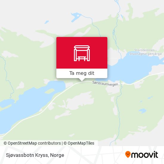 Sjøvassbotn Kryss kart