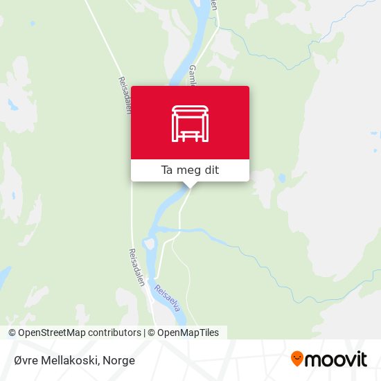 Øvre Mellakoski kart
