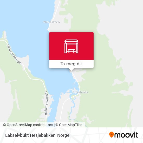 Lakselvbukt Hesjebakken kart