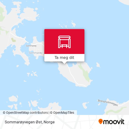 Sommarøyvegen Øst kart
